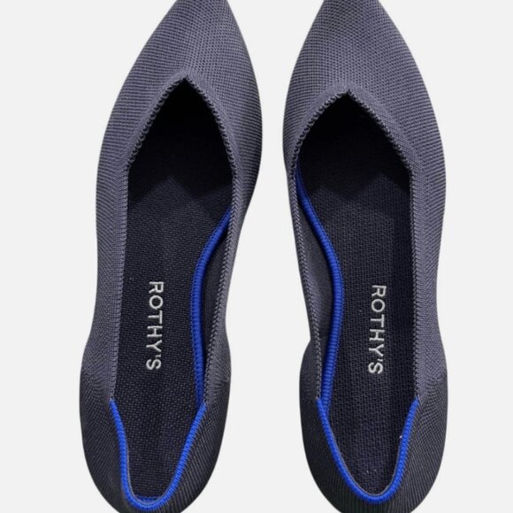Rothy's "The Point" Maritime Dark Navy Slip On Flats Sz: 7.5 MSRP: $155 - Picture 4 of 5
